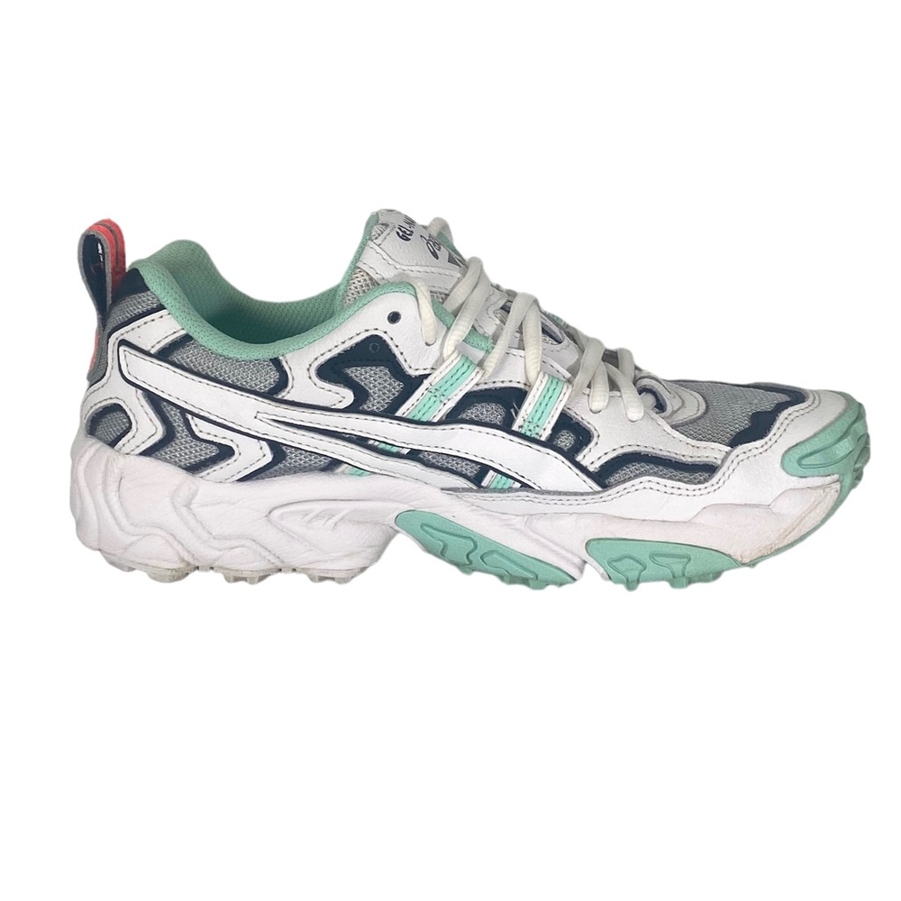 Womens Asics Gel Nandi OG Shoe Size 8 Piedmont Grey/White Running Jog 1022A241 - Picture 2 of 8